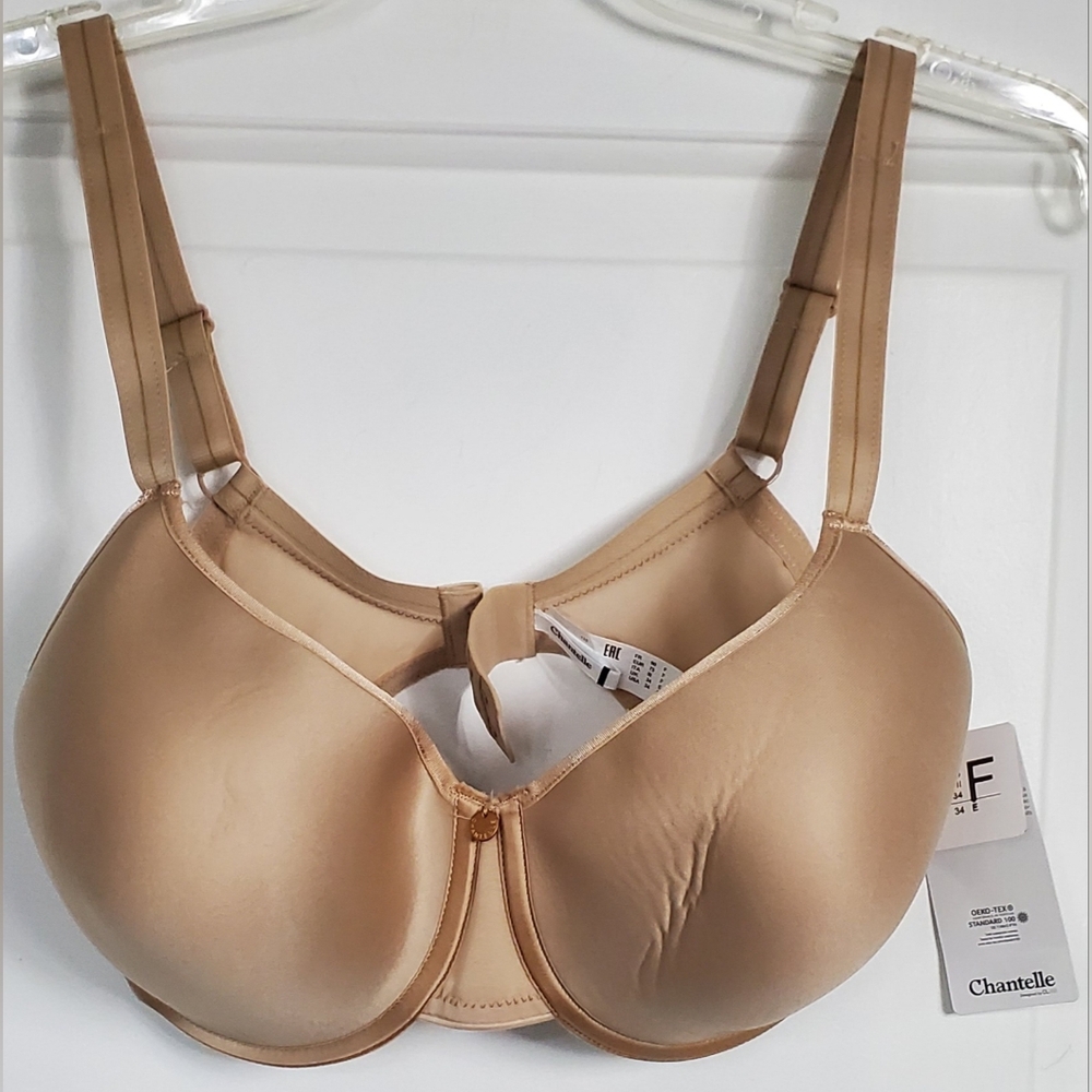 Chantelle C Essential Full Coverage Smooth Nude Underwire Bra - Size 34DDD - NWT